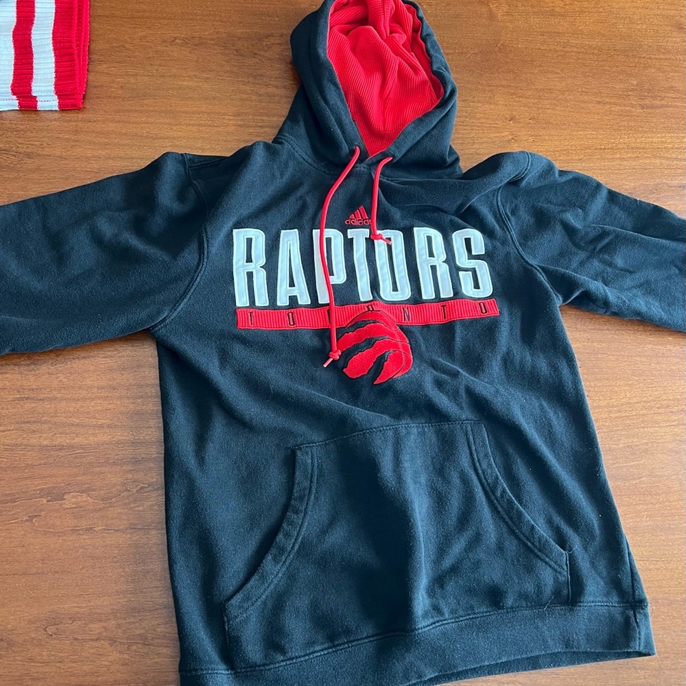 Adidas Raptors Black and Red Pullover